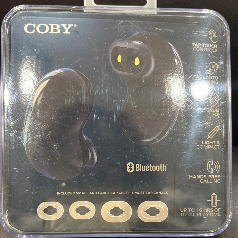 Black True Wireless Earbuds with Charging Case